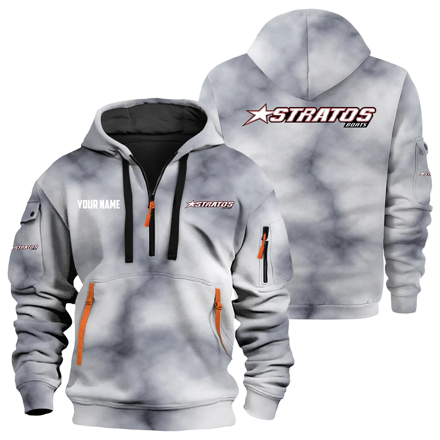 Stratos Exclusive Hoodie Half Zipper TTFSHHZ3D0819C06SAZ