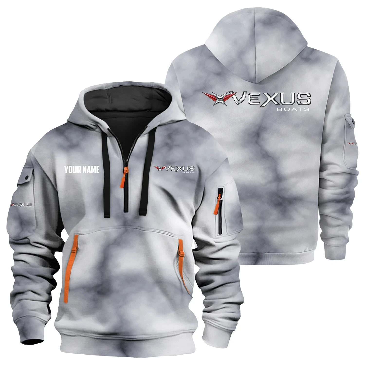 Vexus Exclusive Hoodie Half Zipper TTFSHHZ3D0819C06VBZ