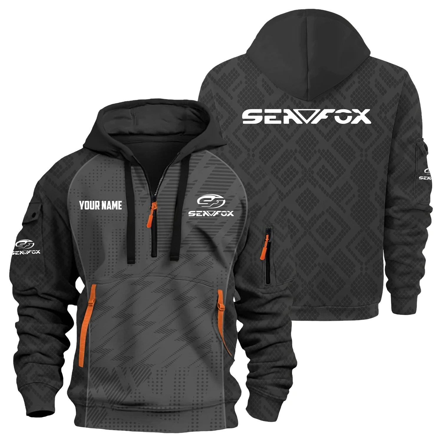 Sea Fox Exclusive Hoodie Half Zipper TTFSHHZ3D0819C08SFZ
