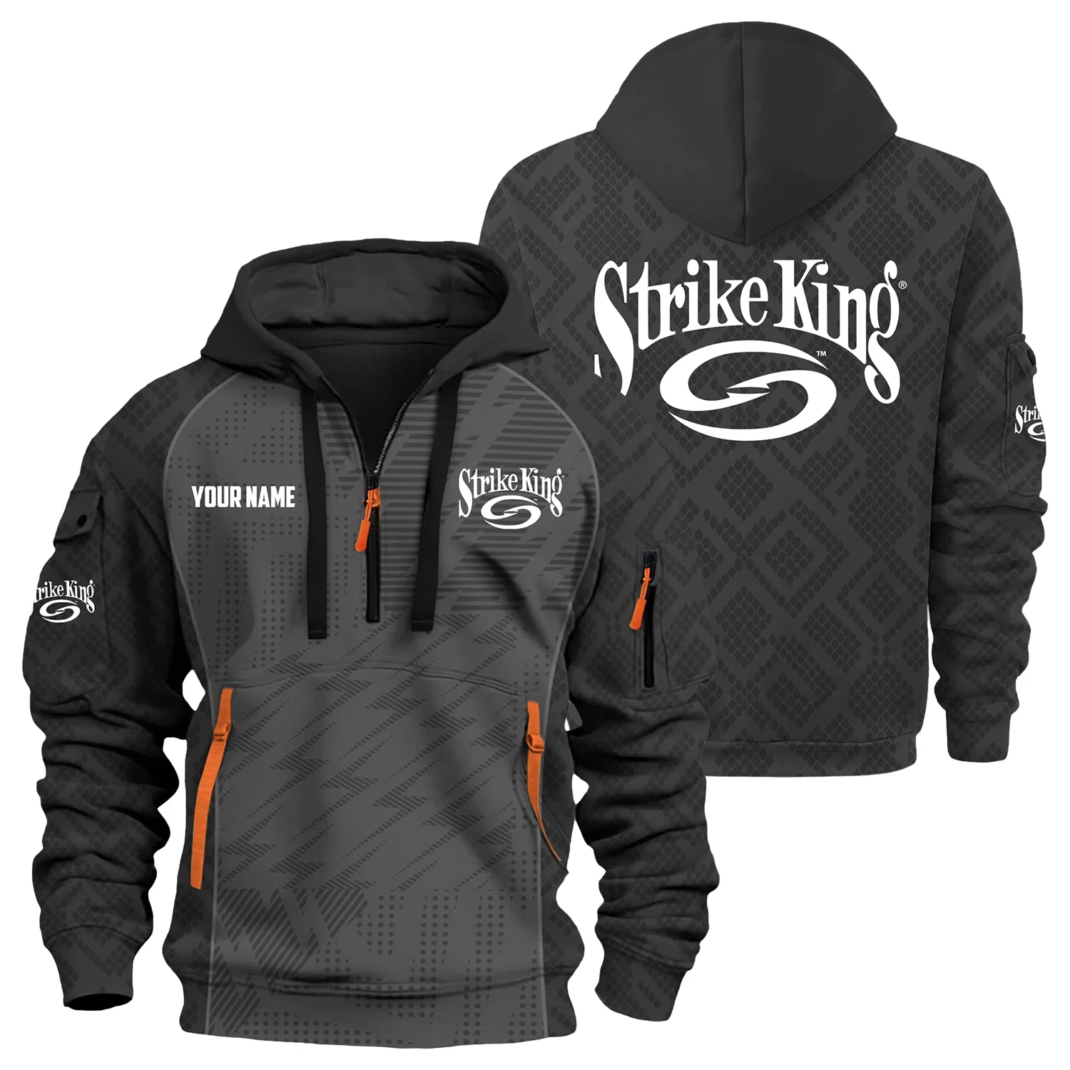 Strike King Exclusive Hoodie Half Zipper TTFSHHZ3D0819C08SKZ