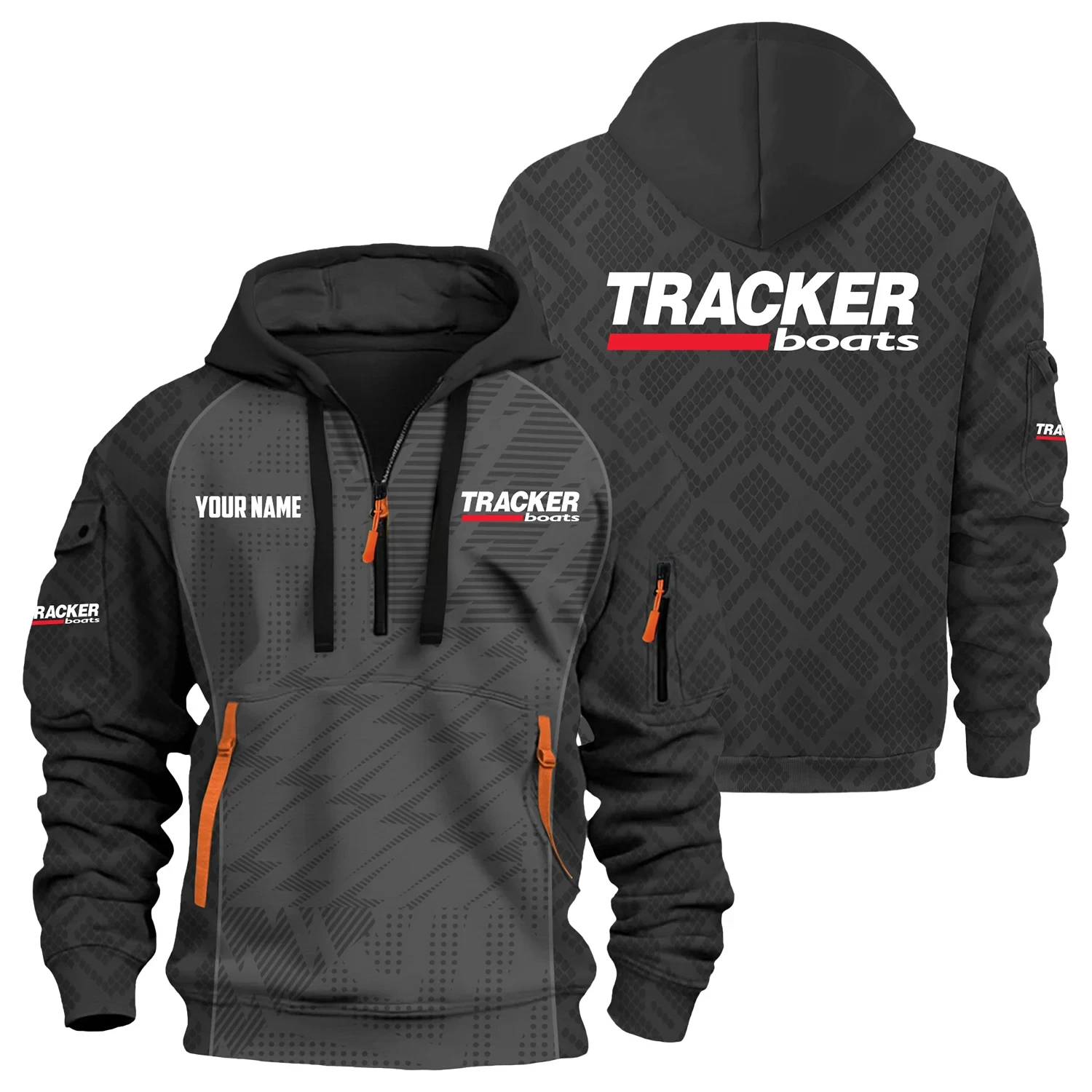 Tracker Exclusive Hoodie Half Zipper TTFSHHZ3D0819C08TRZ