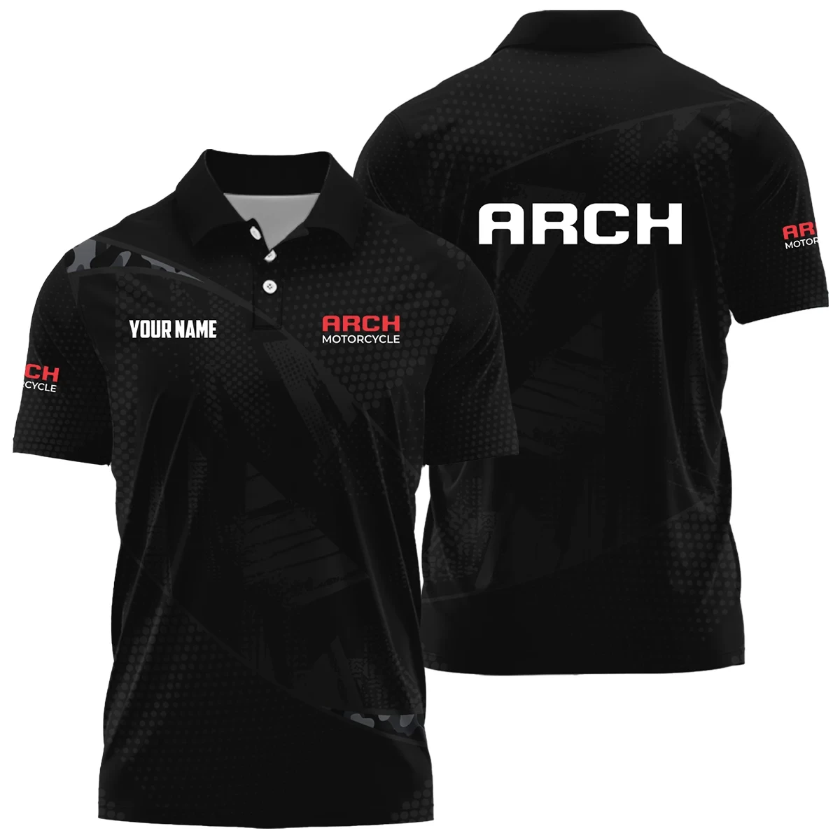 Arch Motorcycle Exclusive Logo Polo Shirt OSMTBPLTS121112AMZ - Arch Motorcycle Polo Shirt
