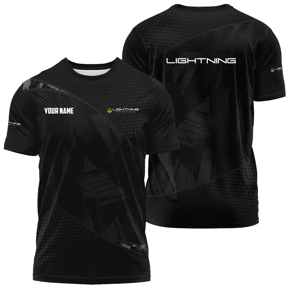 Lightning Motorcycles Exclusive Logo T-Shirt OSMTBPLTS121112LMZ - Lightning Motorcycles T-Shirt