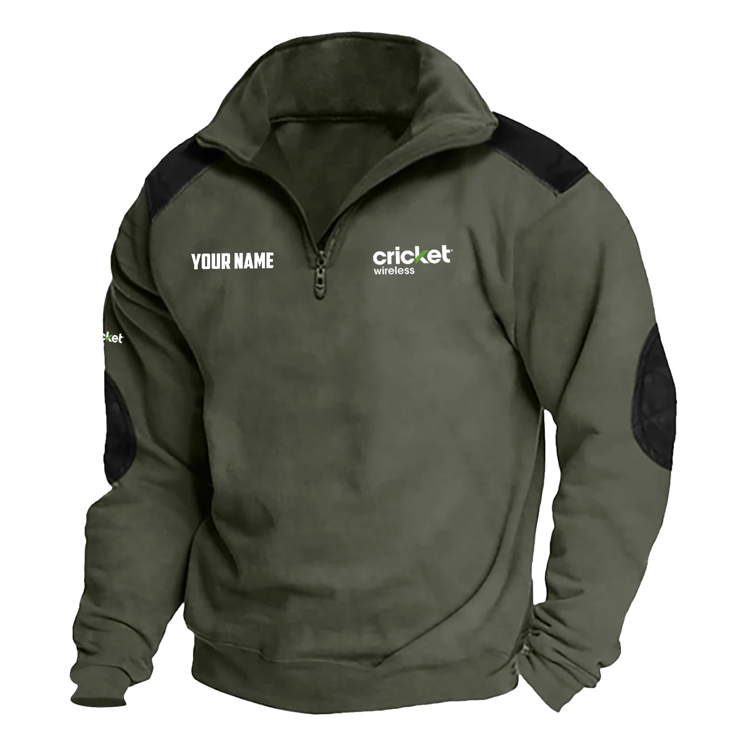 Cricket Wireless Exclusive Logo Tactical Quarter-Zip Sweatshirt TOTTSCS1012CWZ - Cricket Wireless Sweatshirt