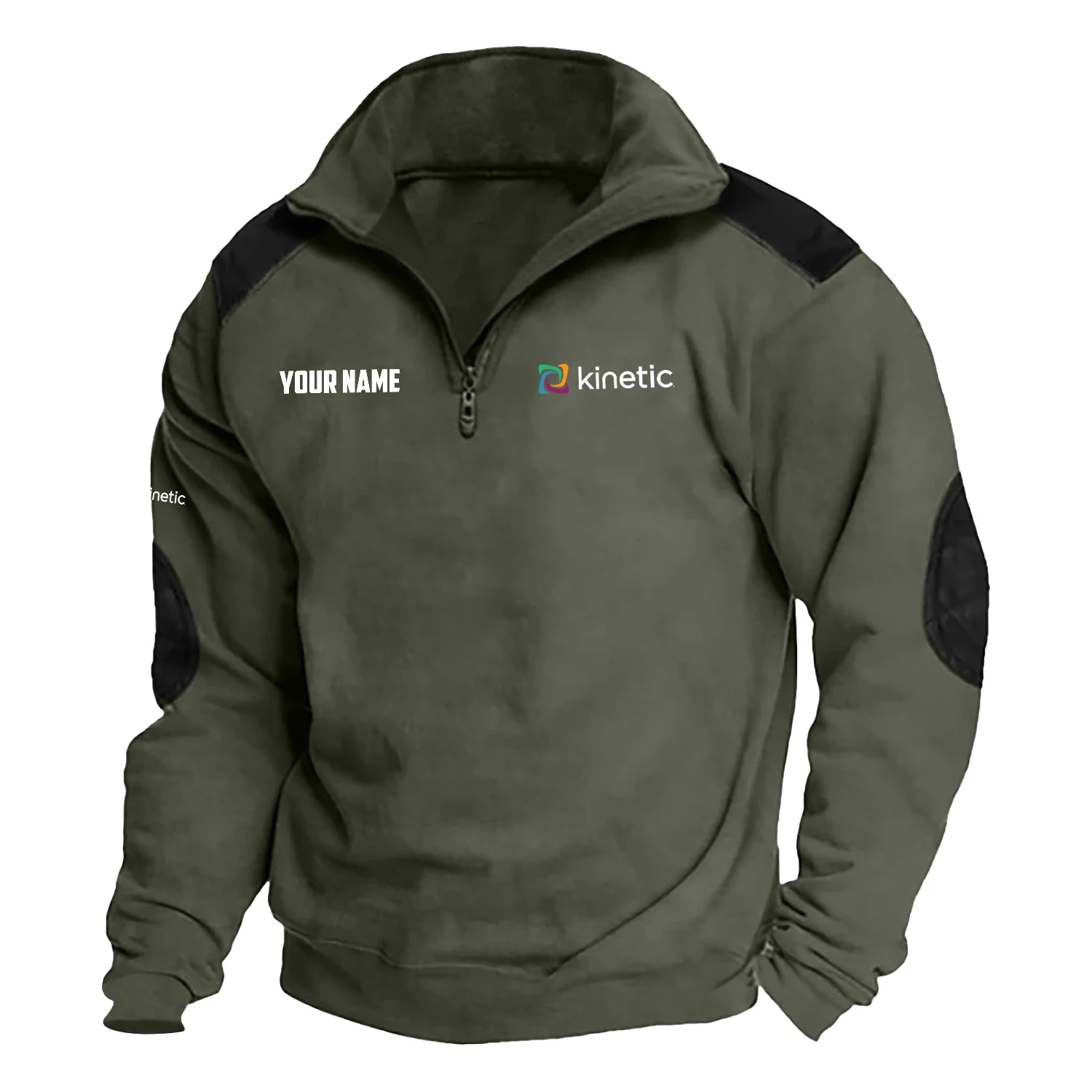 Kinetic Exclusive Logo Tactical Quarter-Zip Sweatshirt TOTTSCS1012KWZ - Kinetic Sweatshirt