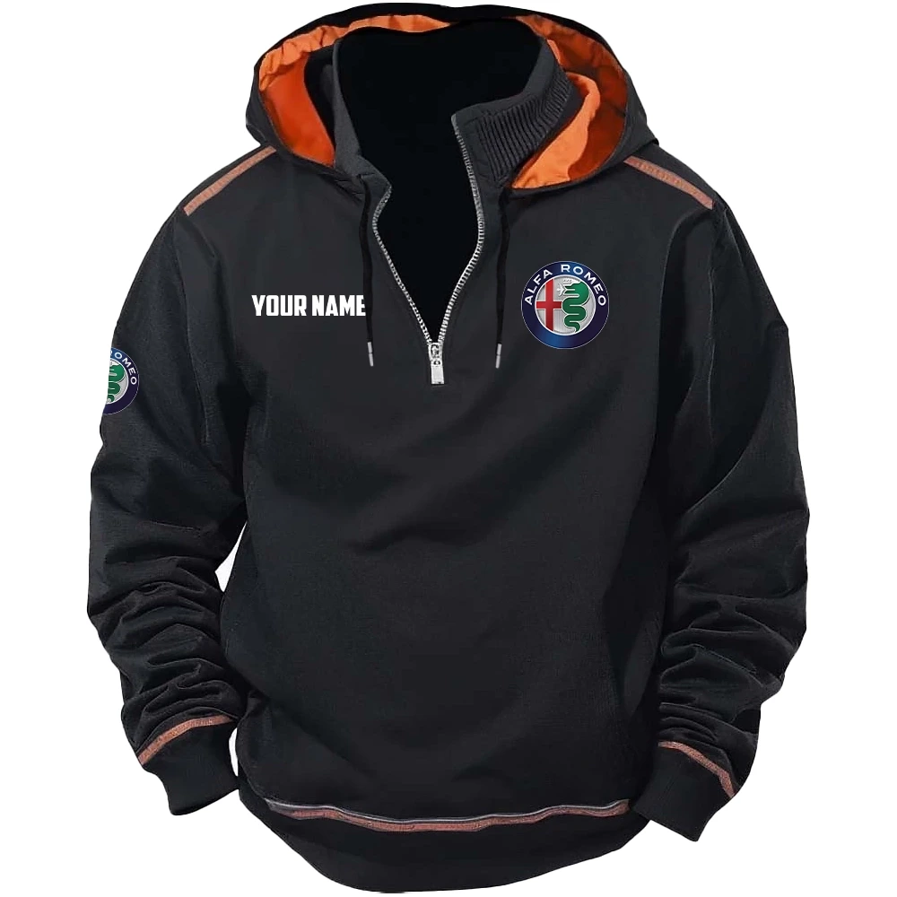 Alfa Romeo Exclusive Logo Tactical Hooded Sweatshirt OUFACBHS0819AFZ - Alfa Romeo Sweatshirt