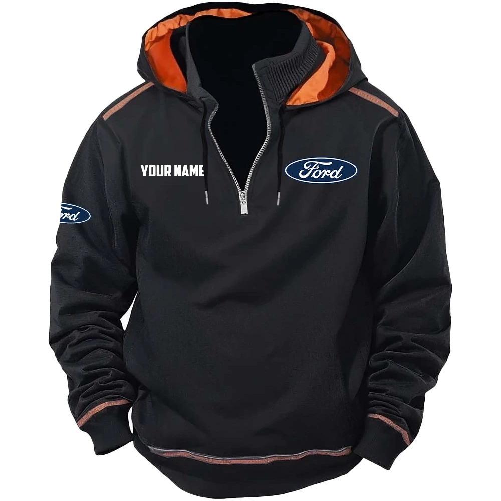 Ford Exclusive Logo Tactical Hooded Sweatshirt OUFACBHS0819F1Z - Ford Sweatshirt