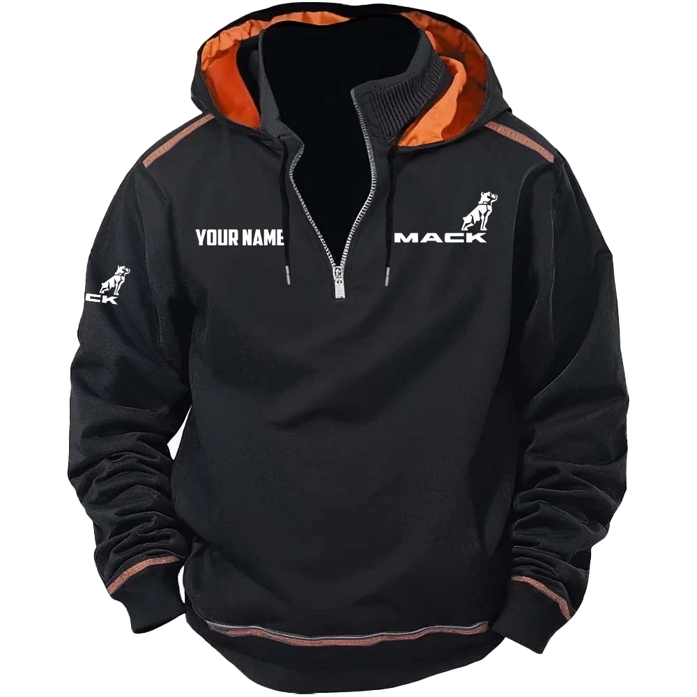 Mack Trucks Exclusive Logo Tactical Hooded Sweatshirt OUFACBHS0819MTZ - Mack Trucks Sweatshirt
