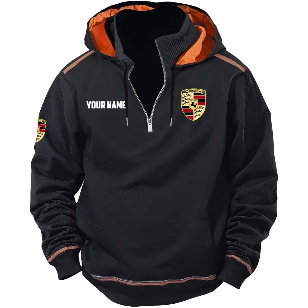 Porsche Exclusive Logo Tactical Hooded Sweatshirt OUFACBHS0819POSZ - Porsche Sweatshirt
