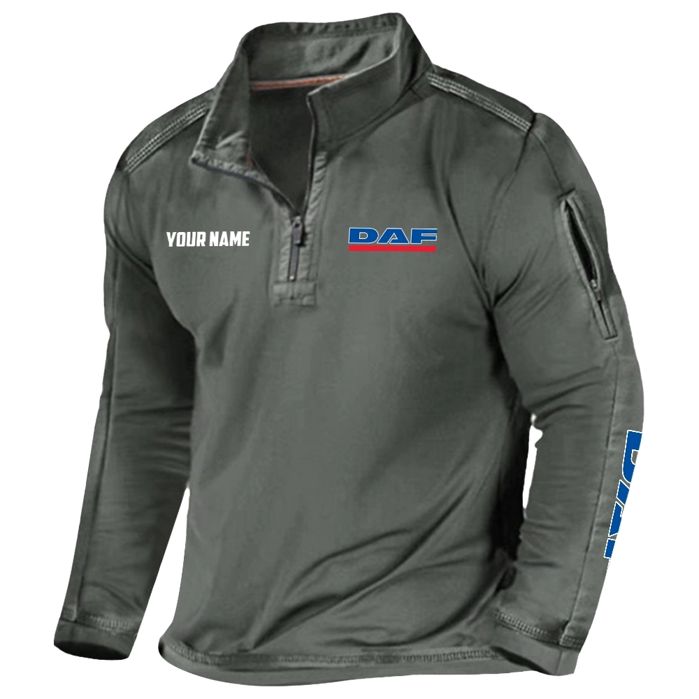 DAF Trucks Exclusive Logo Tactical Outdoor Sweatshirt OUFAH1300819DAZ - DAF Trucks Sweatshirt