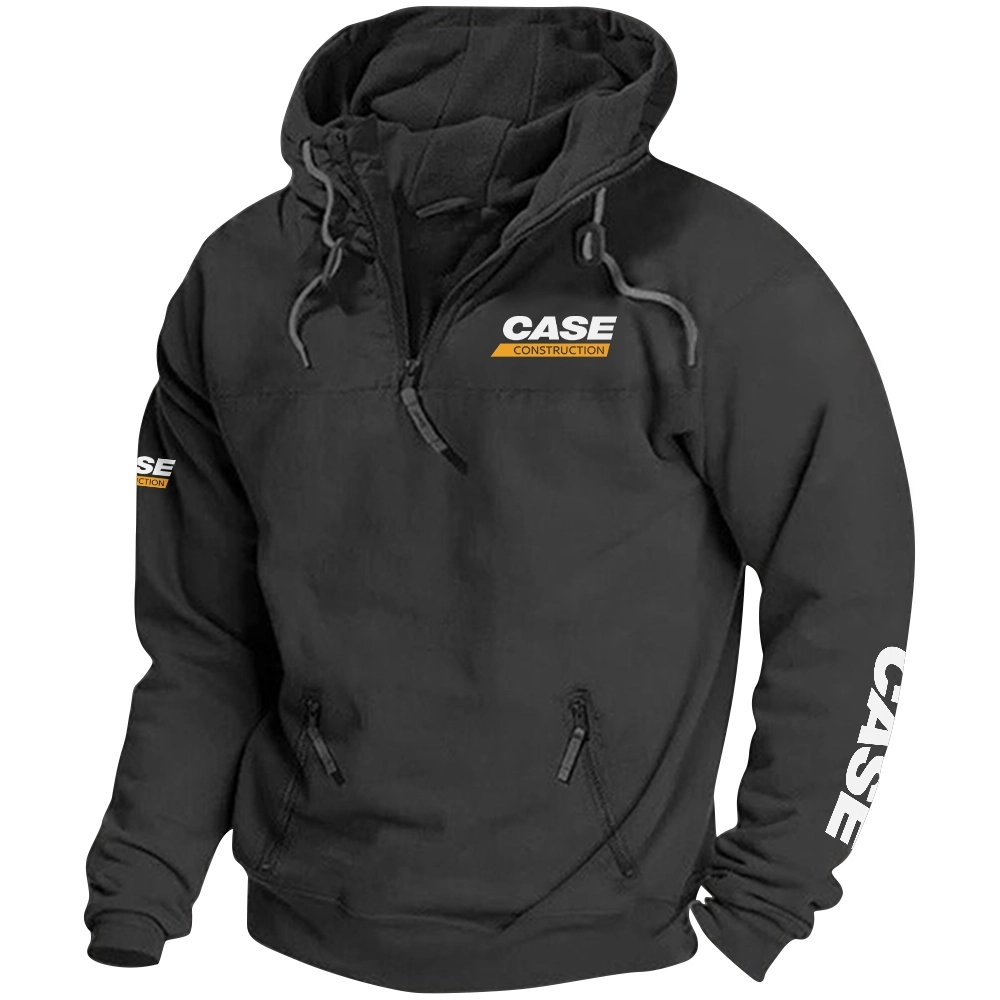 Case Construction Exclusive Logo Tactical Quarterzip Hoodie OUFAH1880819CCZ - Case Construction Hoodie