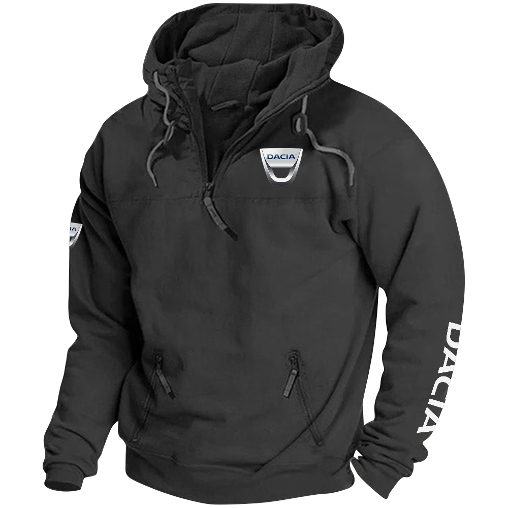 Dacia Exclusive Logo Tactical Quarterzip Hoodie OUFAH1880819DACZ - Dacia Hoodie