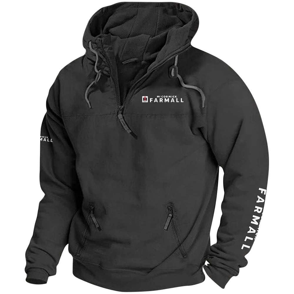 Farmall Exclusive Logo Tactical Quarterzip Hoodie OUFAH1880819FRZ - Farmall Hoodie