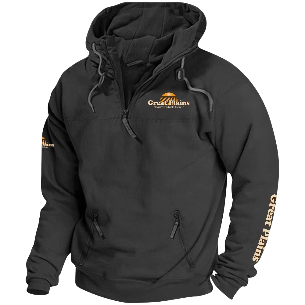 Great Plains Exclusive Logo Tactical Quarterzip Hoodie OUFAH1880819GPZ - Great Plains Hoodie