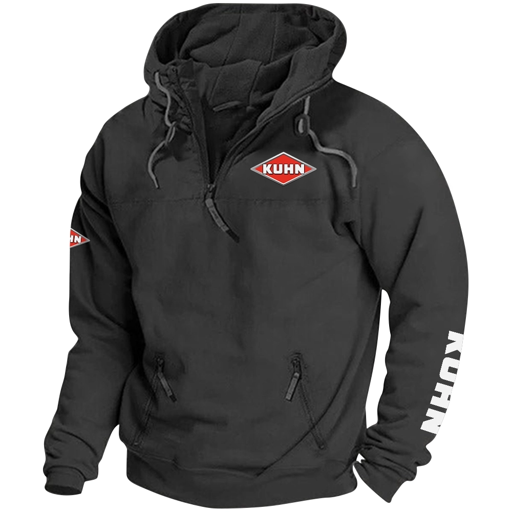 Kuhn Exclusive Logo Tactical Quarterzip Hoodie OUFAH1880819KNZ - Kuhn Hoodie