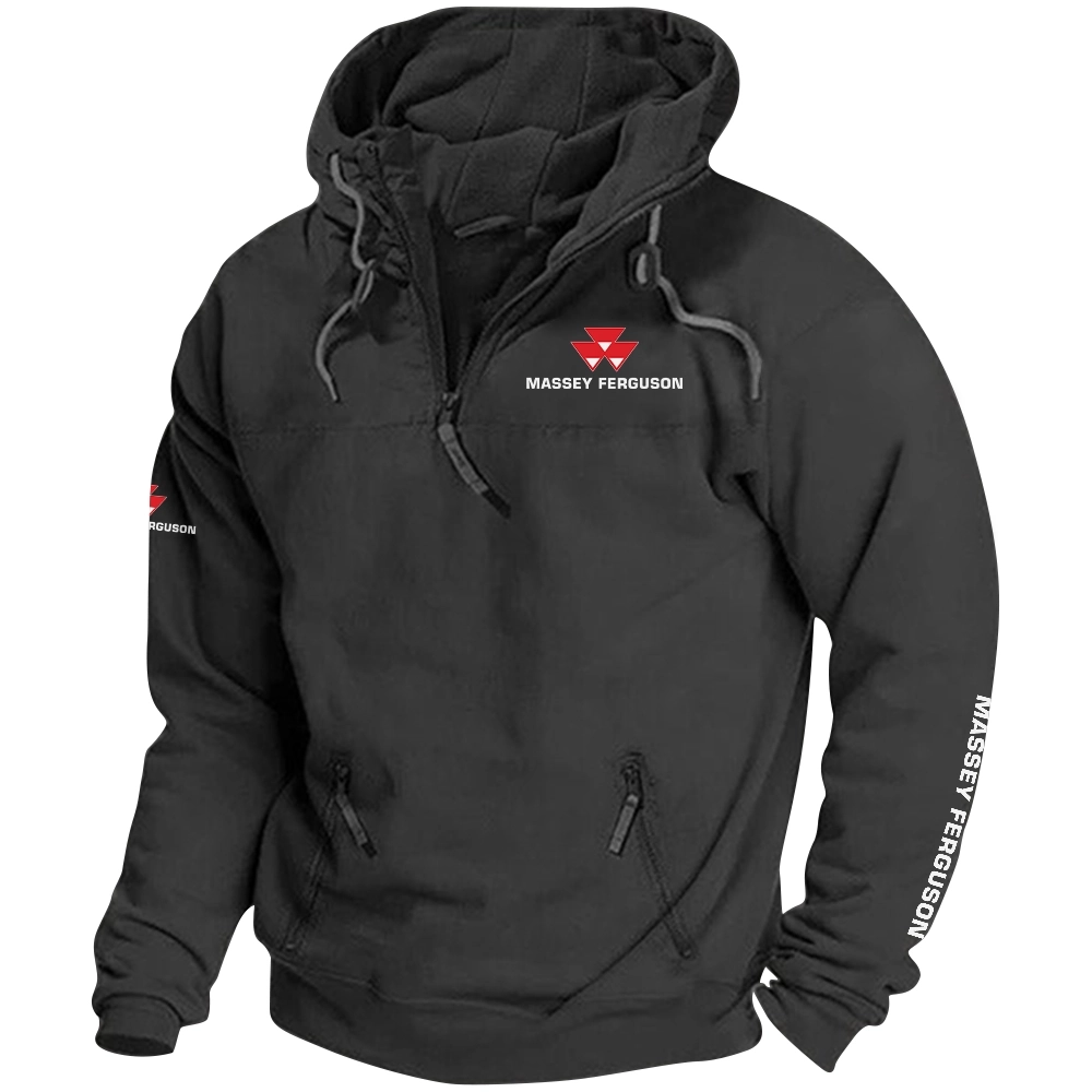 Massey Ferguson Exclusive Logo Tactical Quarterzip Hoodie OUFAH1880819MFZ - Massey Ferguson Hoodie