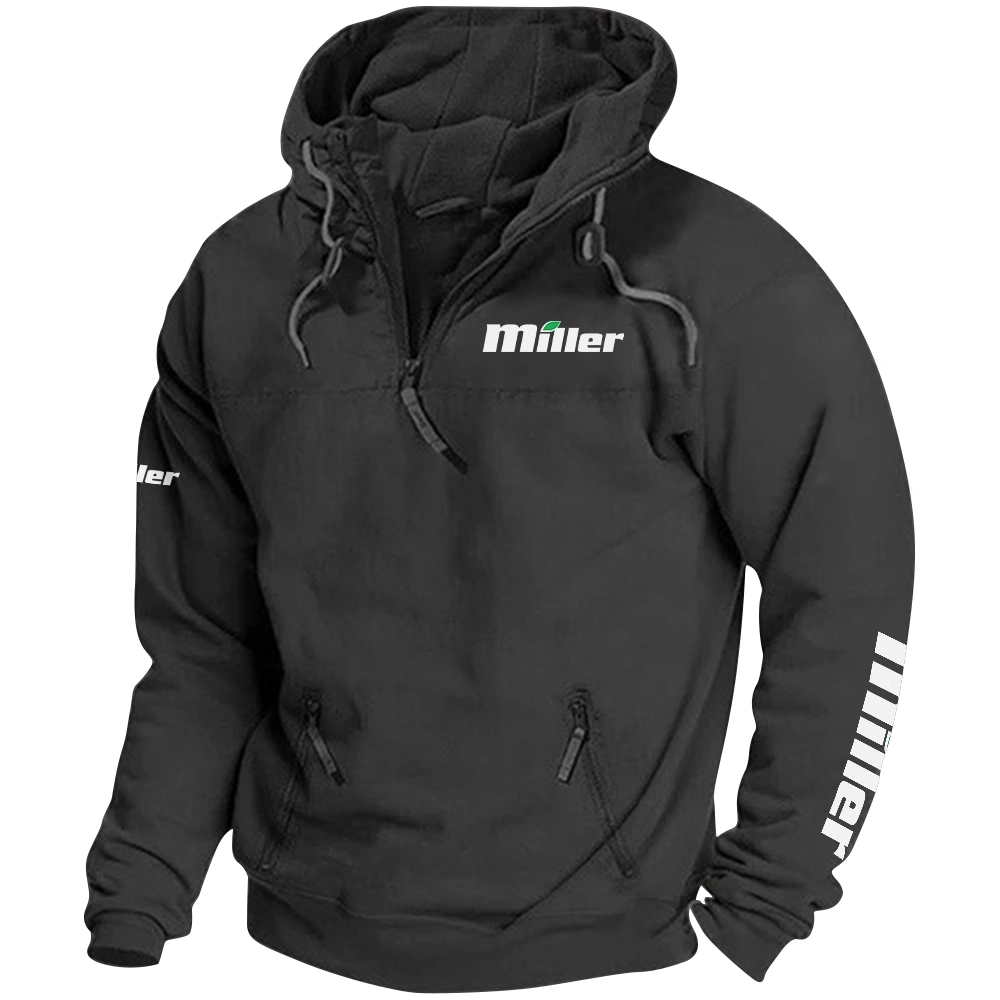 Miller Exclusive Logo Tactical Quarterzip Hoodie OUFAH1880819MLZ - Miller Hoodie