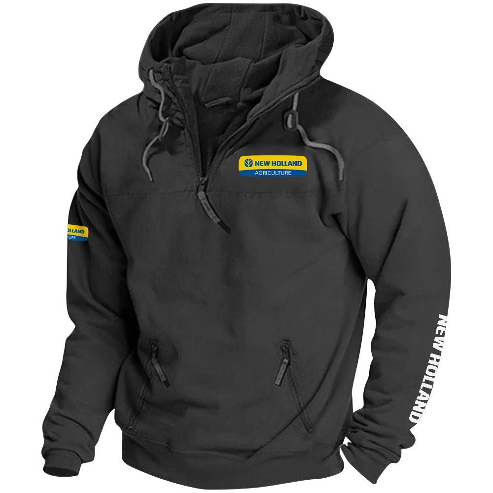 New Holland Exclusive Logo Tactical Quarterzip Hoodie OUFAH1880819NHZ - New Holland Hoodie