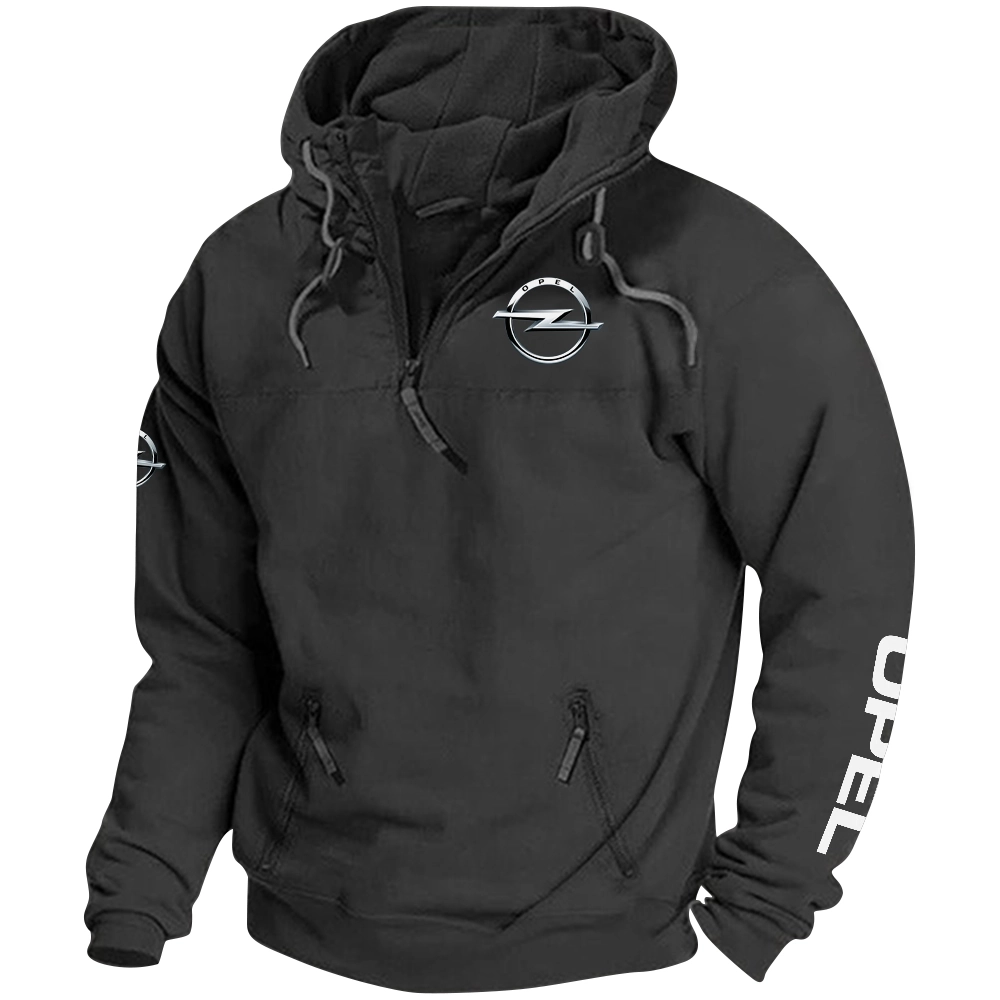 Opel Exclusive Logo Tactical Quarterzip Hoodie OUFAH1880819OPEZ - Opel Hoodie