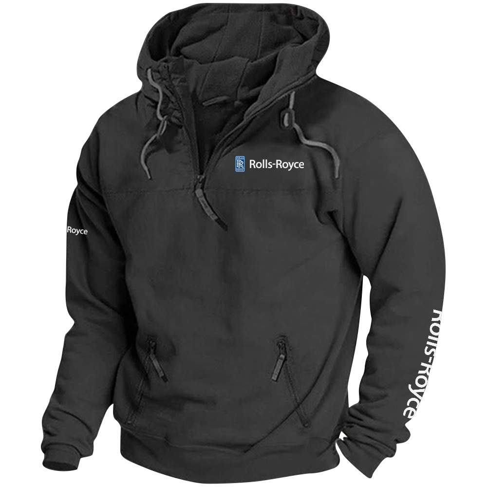 Rolls-Royce Exclusive Logo Tactical Quarterzip Hoodie OUFAH1880819RYZ - Rolls-Royce Hoodie