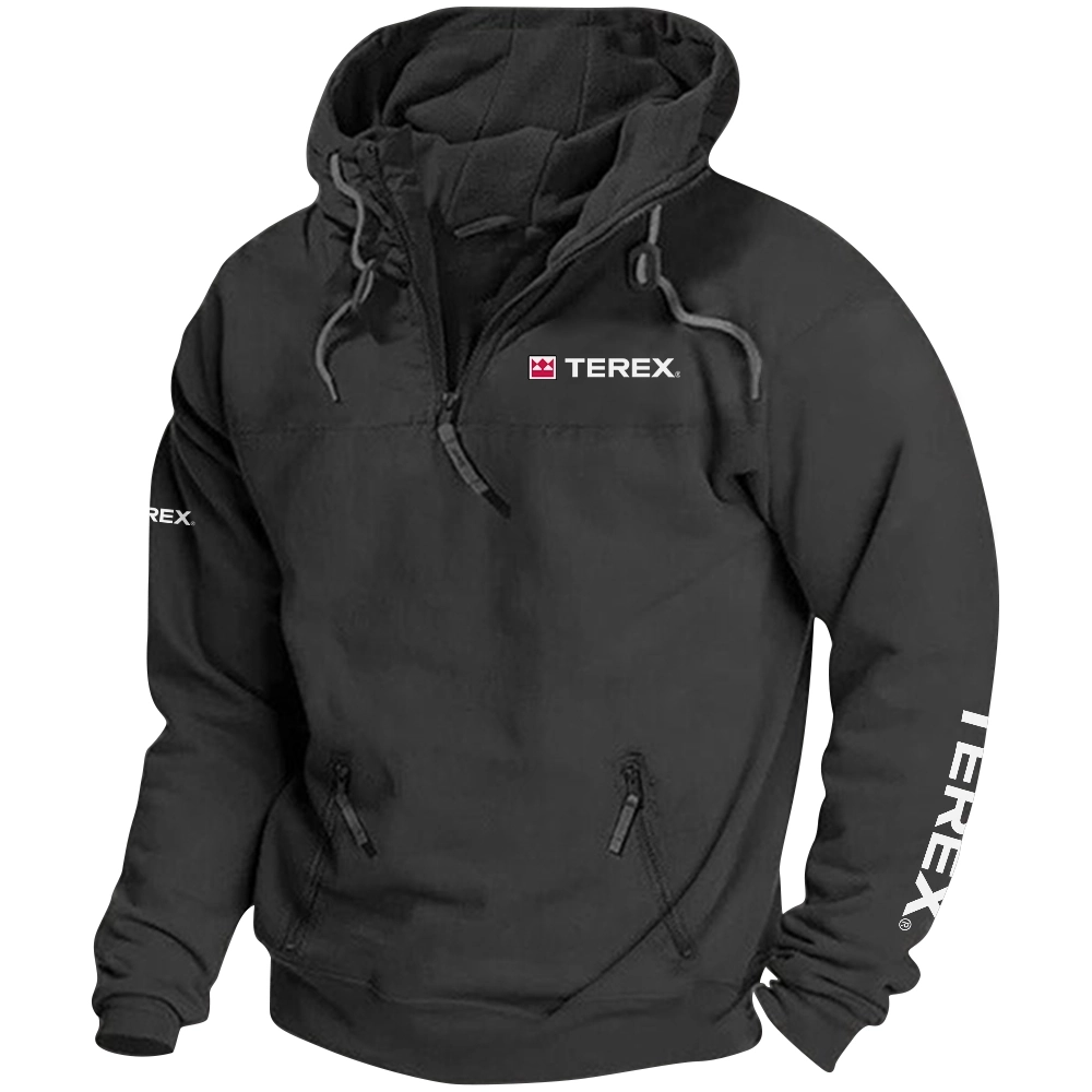 Terex Exclusive Logo Tactical Quarterzip Hoodie OUFAH1880819TXZ - Terex Hoodie