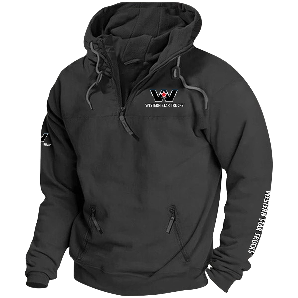 Western Star Exclusive Logo Tactical Quarterzip Hoodie OUFAH1880819WSZ - Western Star Hoodie