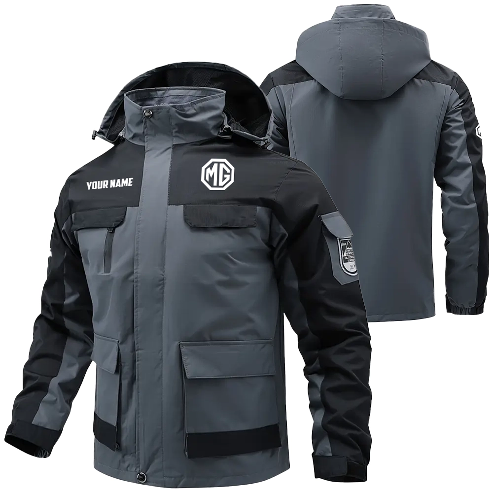 MG Cars Exclusive Logo Water Resistant Outdoor Jacket Detachable Hood OUFAV203A0819MGZ - MG Cars Jacket