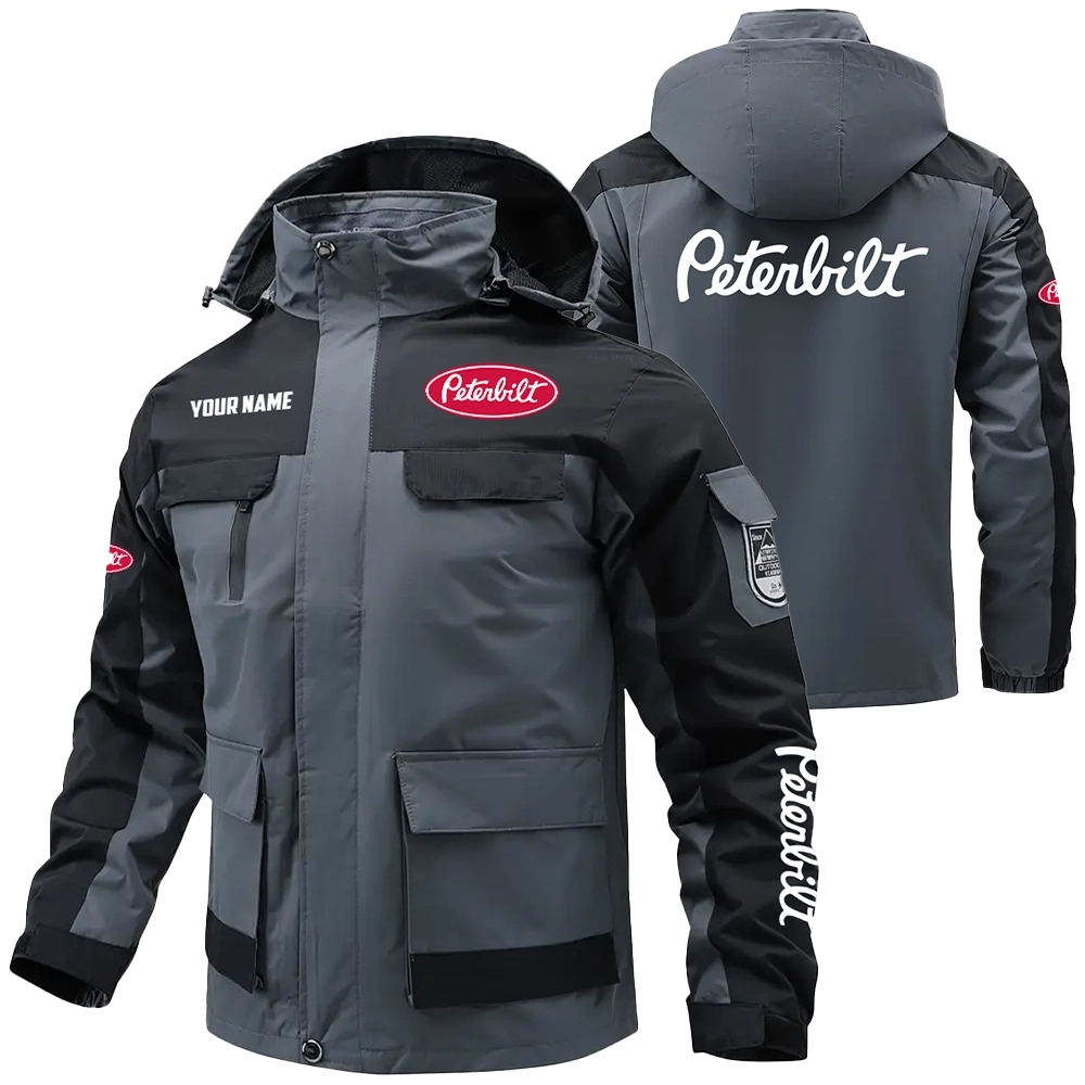 Peterbilt Exclusive Logo Water Resistant Outdoor Jacket Detachable Hood OUFAV203A0819PTZ - Peterbilt Jacket