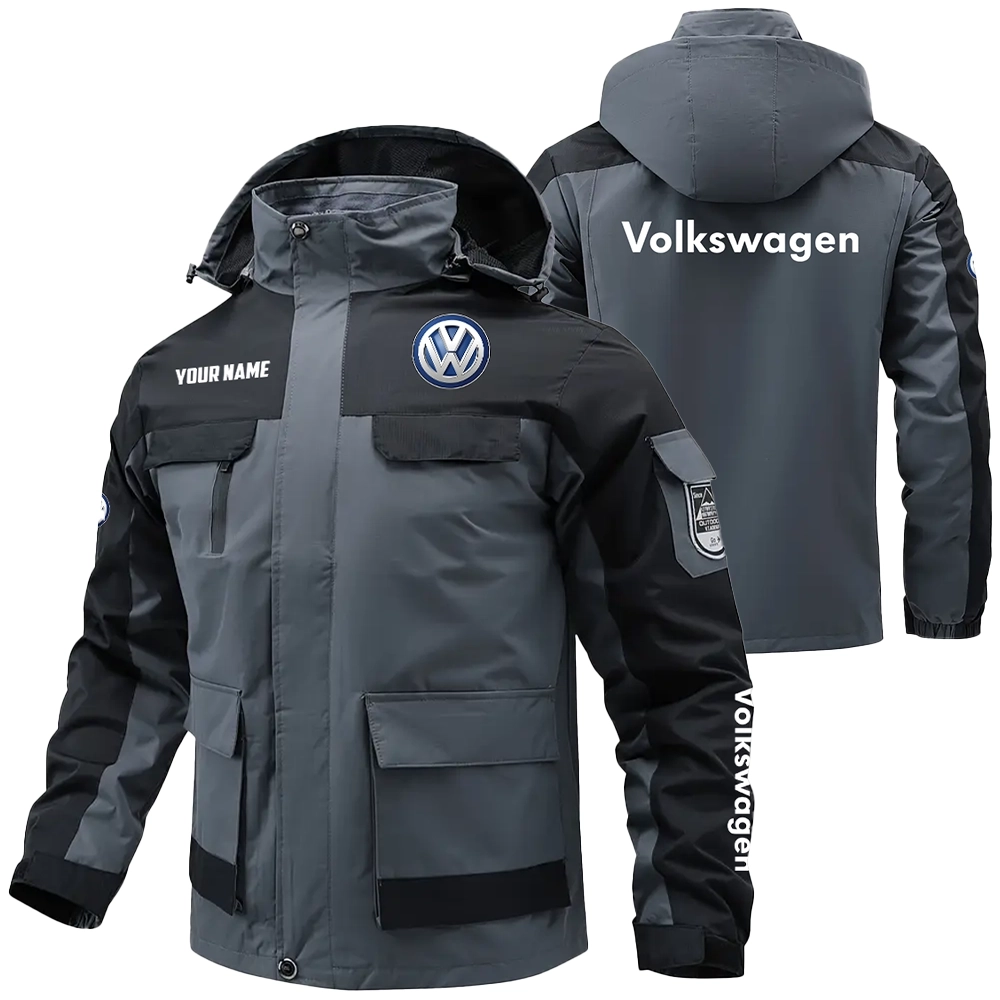 Volkswagen Exclusive Logo Water Resistant Outdoor Jacket Detachable Hood OUFAV203A0819VWZ - Volkswagen Jacket