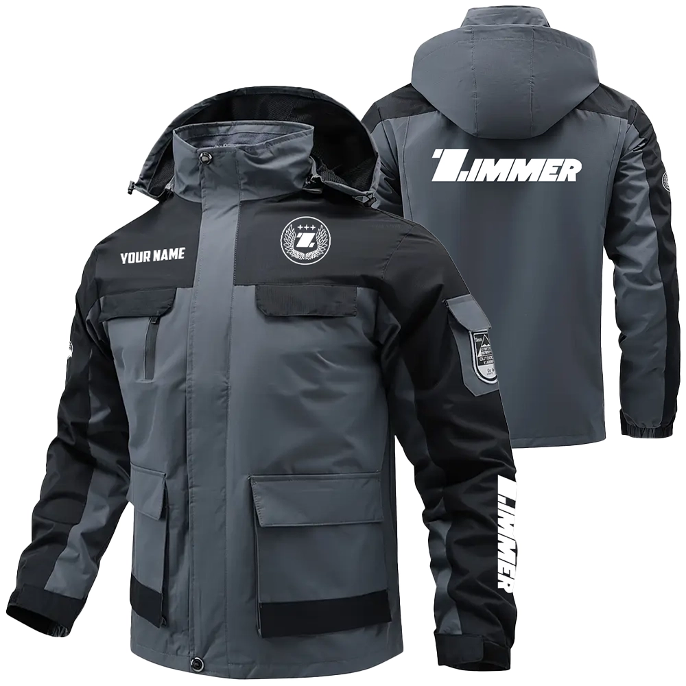 Zimmer Exclusive Logo Water Resistant Outdoor Jacket Detachable Hood OUFAV203A0819ZMZ - Zimmer Jacket