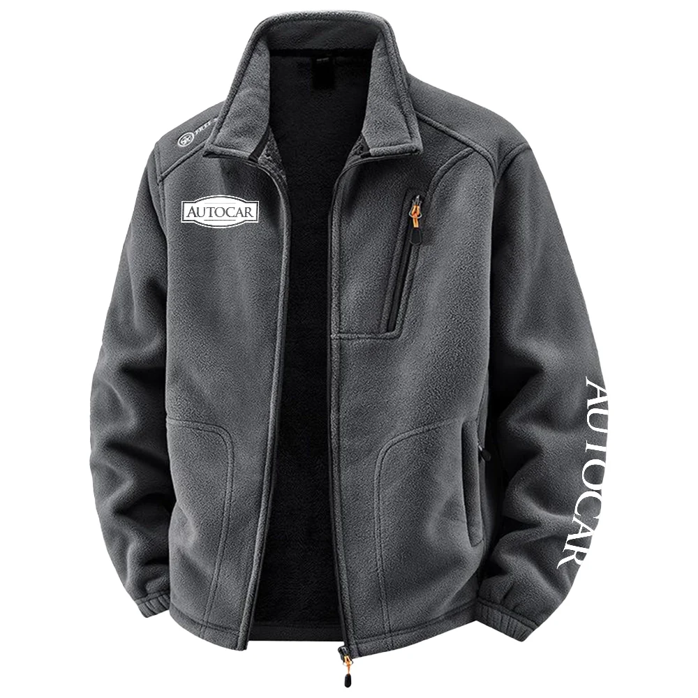 Autocar Exclusive Logo Plush Fleece JacketOUFAV2090819AOZ - Autocar Jacket