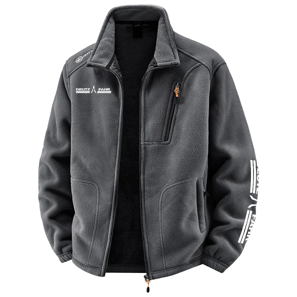 Deutz-Fahr Exclusive Logo Plush Fleece Jacket OUFAV2090819DFZ - Deutz-Fahr Jacket