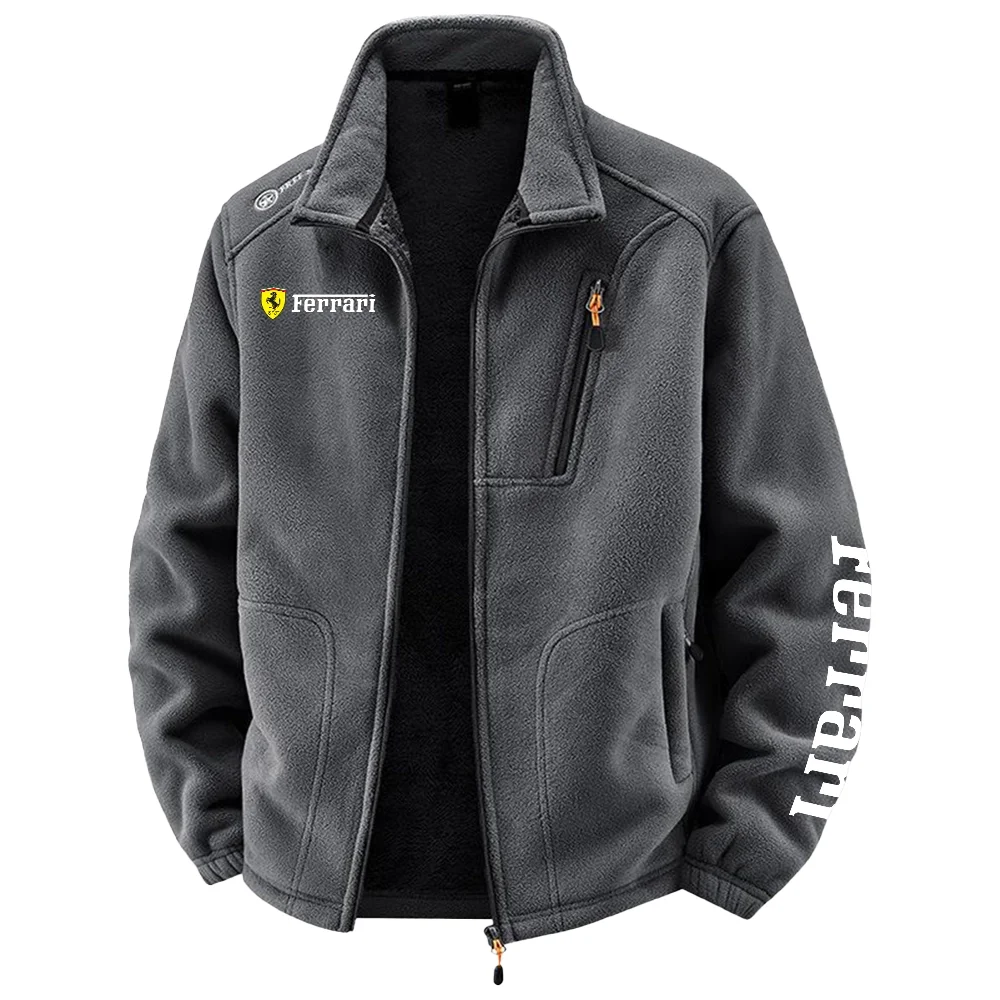 Ferrari Exclusive Logo Plush Fleece JacketOUFAV2090819FIZ - Ferrari Jacket