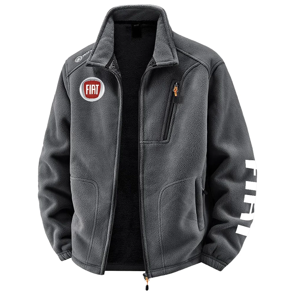 Fiat Exclusive Logo Plush Fleece JacketOUFAV2090819FTZ - Fiat Jacket
