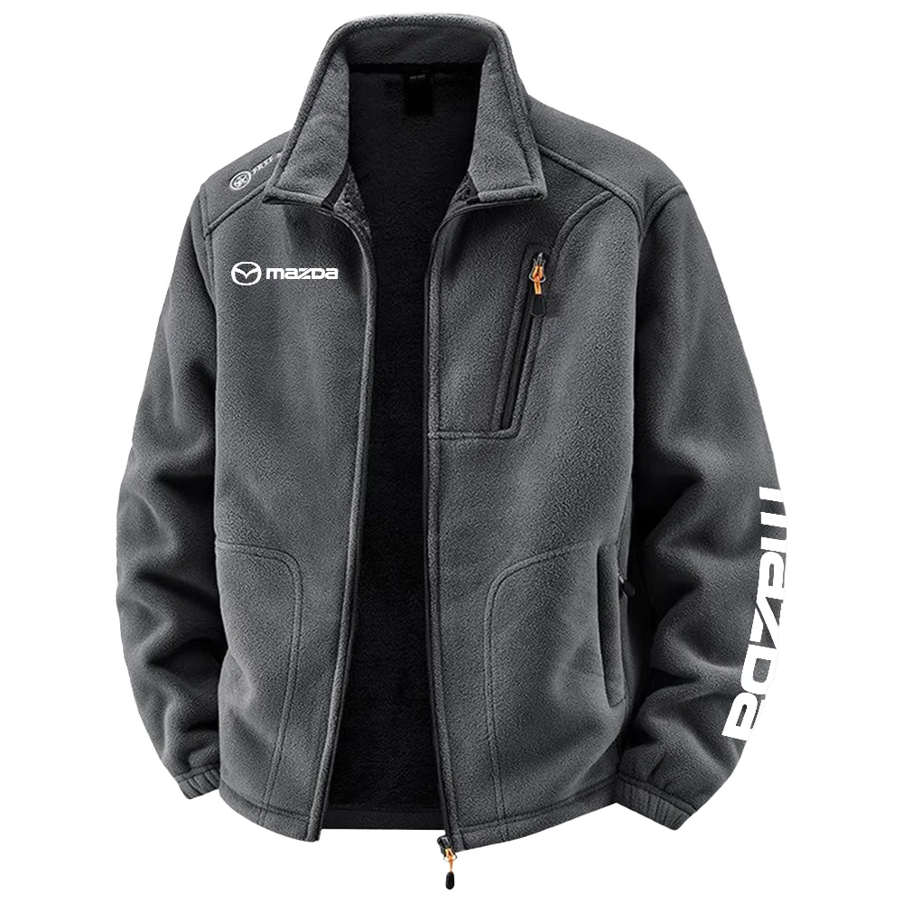 Mazda Exclusive Logo Plush Fleece JacketOUFAV2090819MZDZ - Mazda Jacket