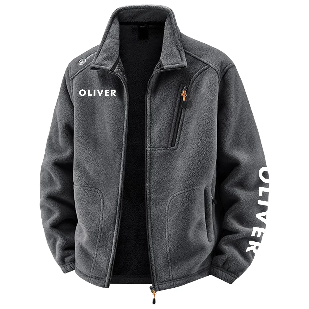 Oliver Exclusive Logo Plush Fleece Jacket OUFAV2090819OTZ - Oliver Jacket