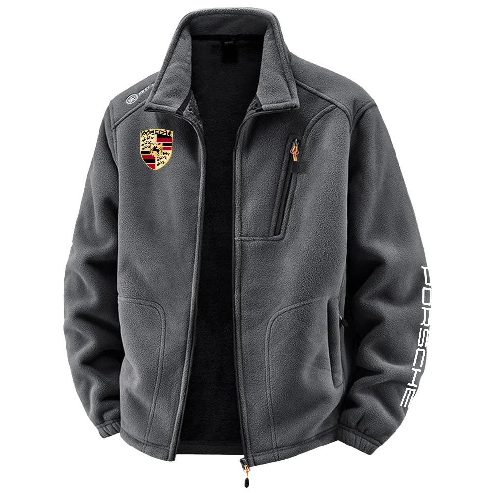 Porsche Exclusive Logo Plush Fleece JacketOUFAV2090819POSZ - Porsche Jacket