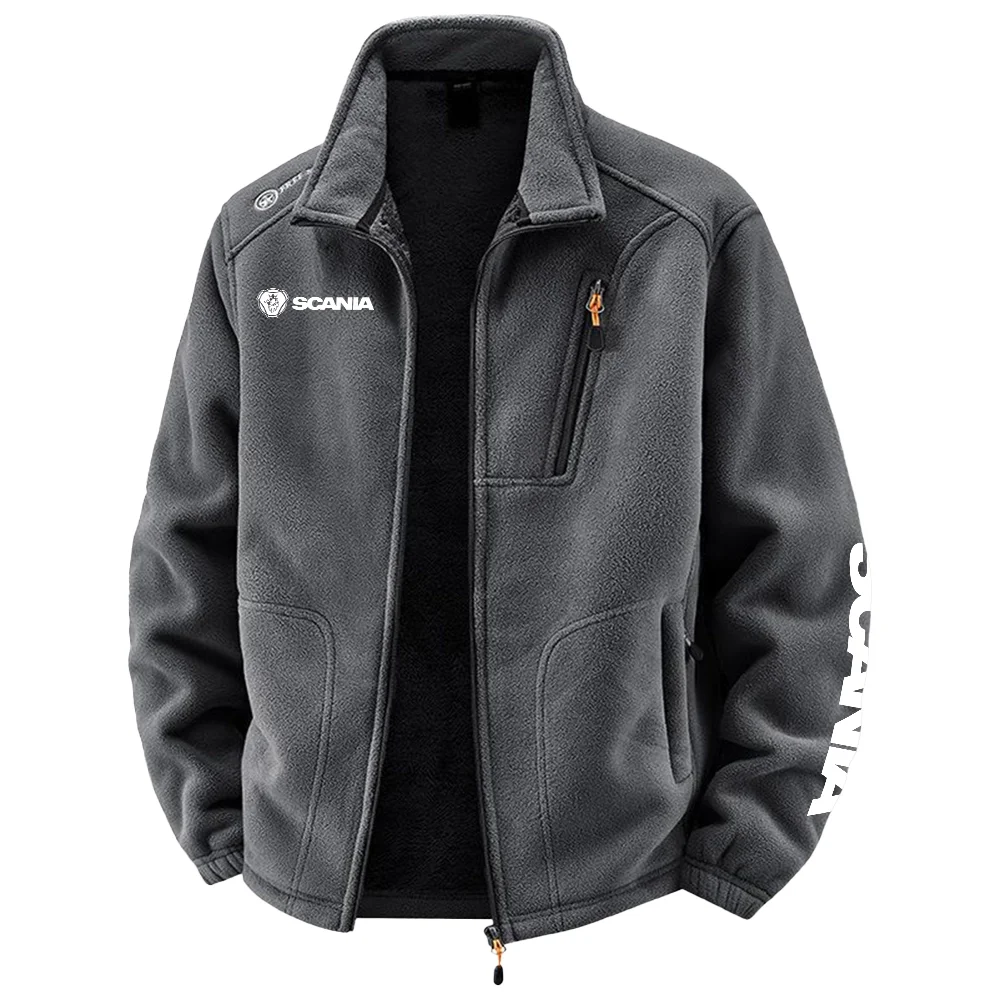 Scania Exclusive Logo Plush Fleece JacketOUFAV2090819SCZ - Scania Jacket