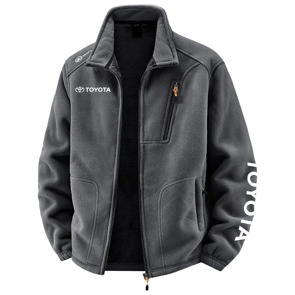 Toyota Exclusive Logo Plush Fleece JacketOUFAV2090819TYZ - Toyota Jacket