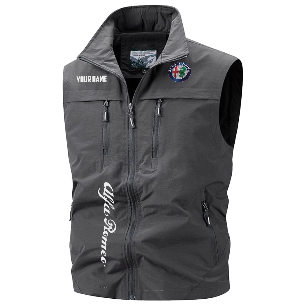 Alfa Romeo Exclusive Logo Multi-Pocket Sleeveless Vest OUFAV2100819AFZ - Alfa Romeo Vest