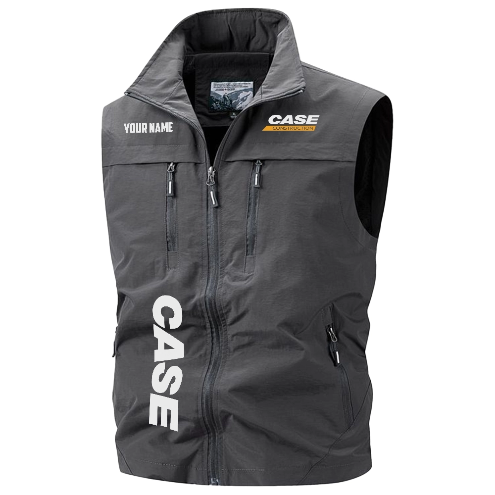 Case Construction Exclusive Logo Multi-Pocket Sleeveless Vest OUFAV2100819CCZ - Case Construction Vest