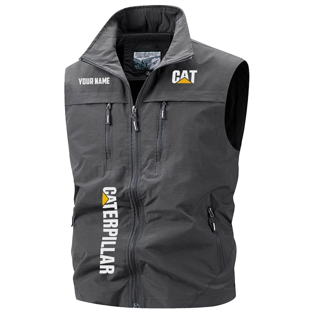 Caterpillar Exclusive Logo Multi-Pocket Sleeveless Vest OUFAV2100819CTZ - Caterpillar Vest