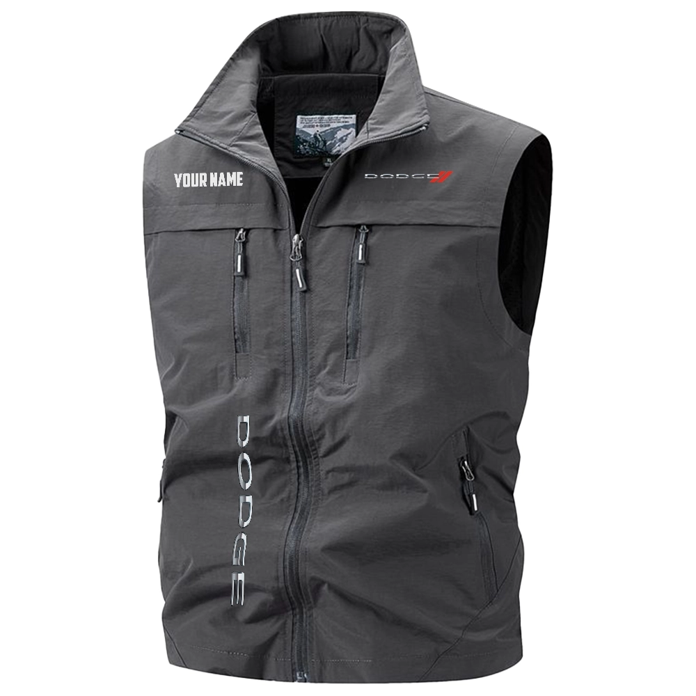 Dodge Exclusive Logo Multi-Pocket Sleeveless Vest OUFAV2100819DDZ - Dodge Vest