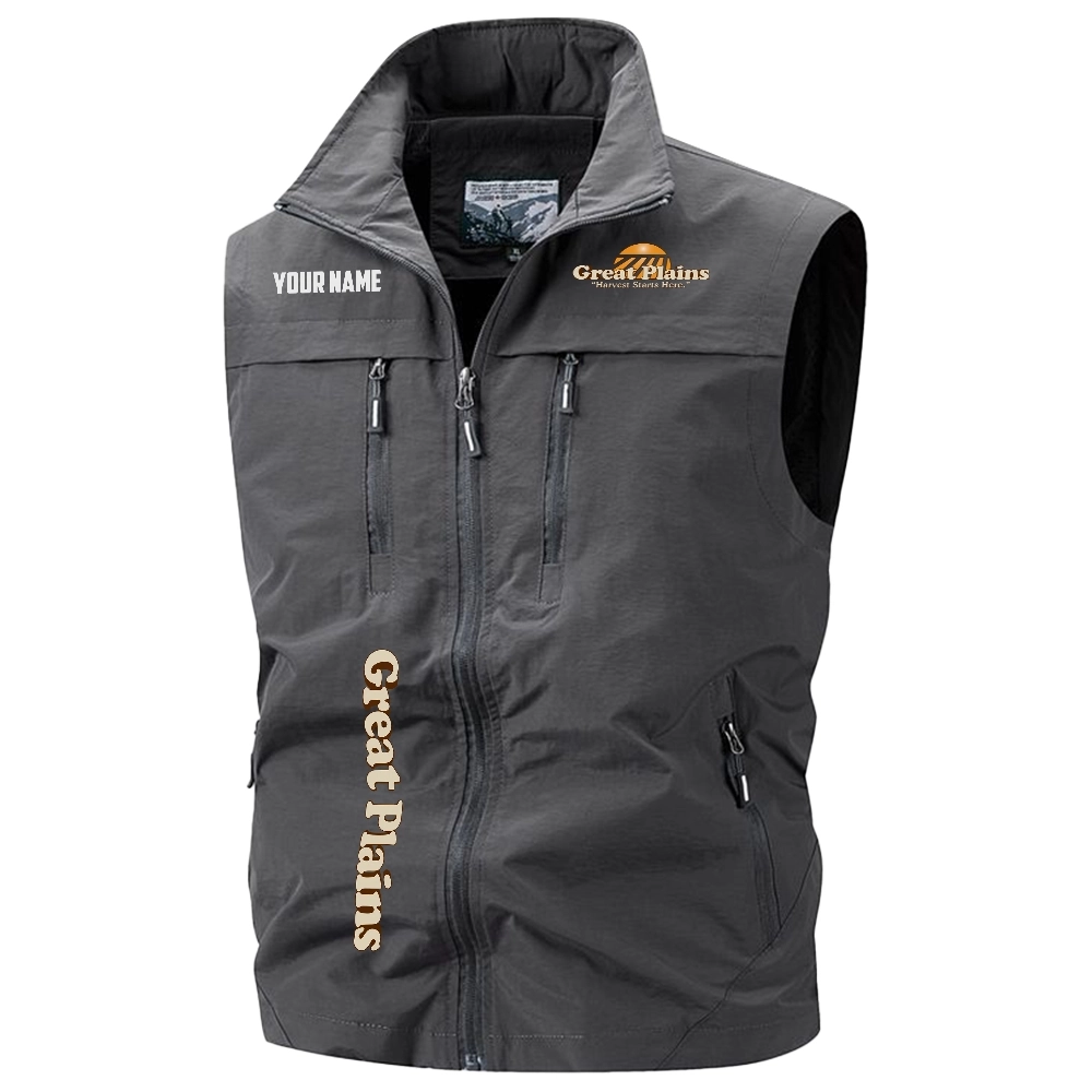 Great Plains Exclusive Logo Multi-Pocket Sleeveless Vest OUFAV2100819GPZ - Great Plains Vest