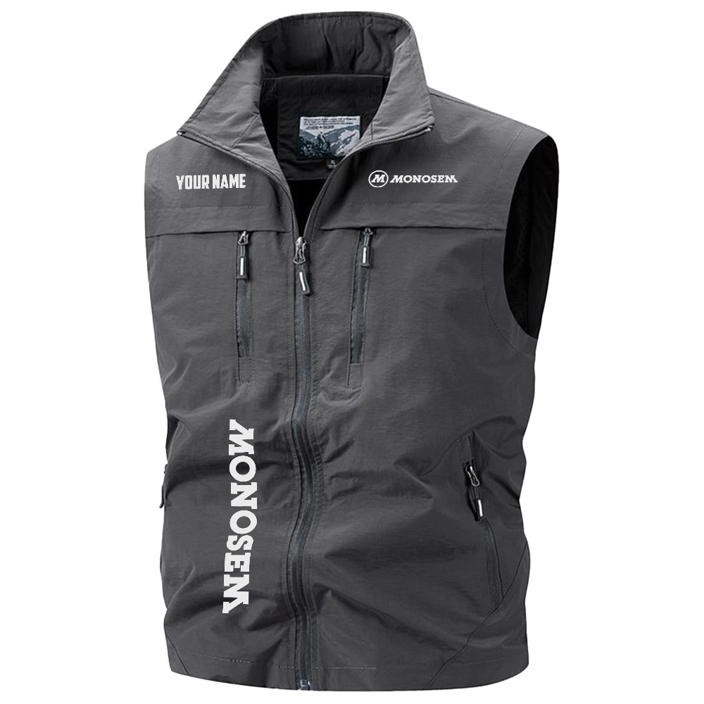 Monosem Exclusive Logo Multi-Pocket Sleeveless Vest OUFAV2100819MOZ - Monosem Vest