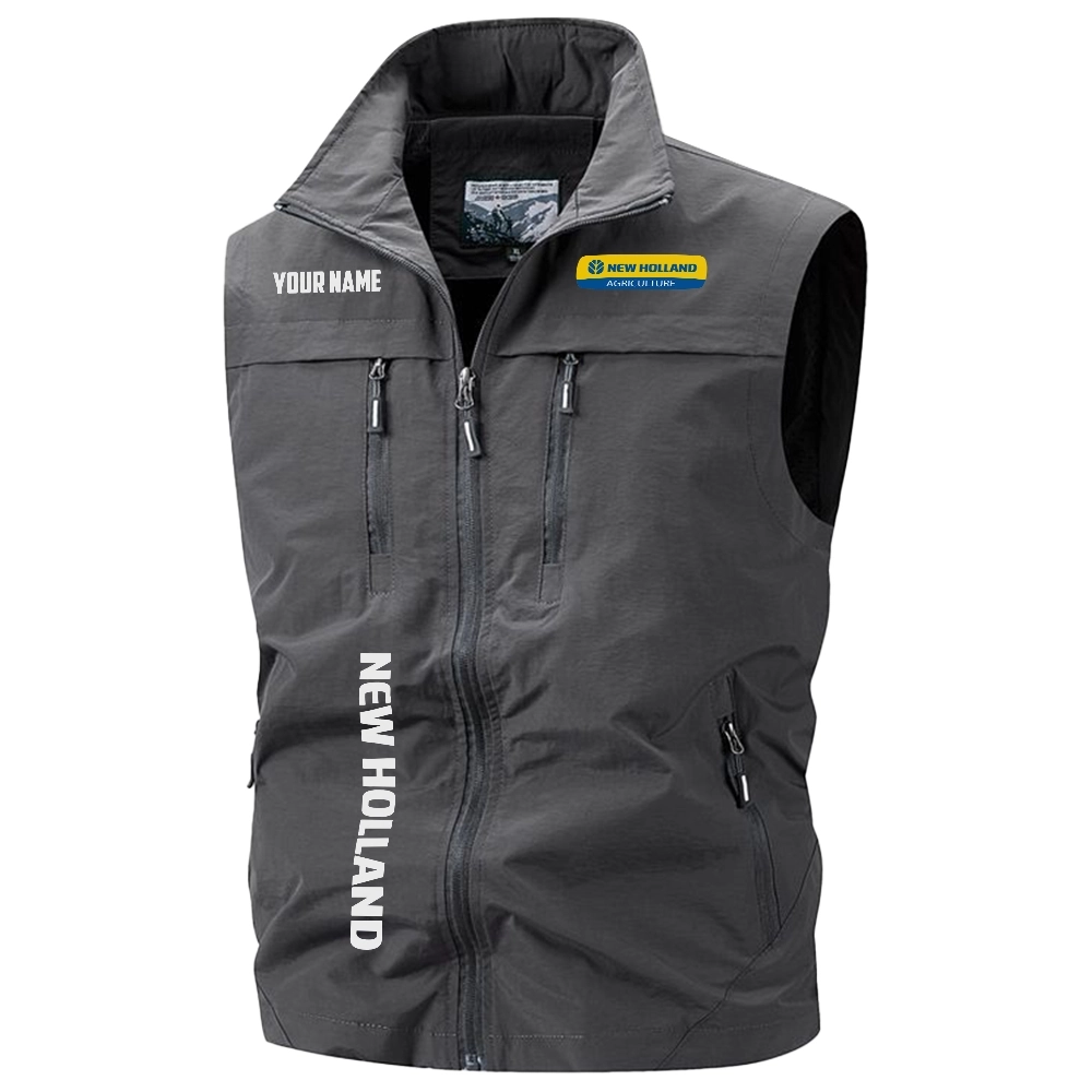 New Holland Exclusive Logo Multi-Pocket Sleeveless Vest OUFAV2100819NHZ - New Holland Vest