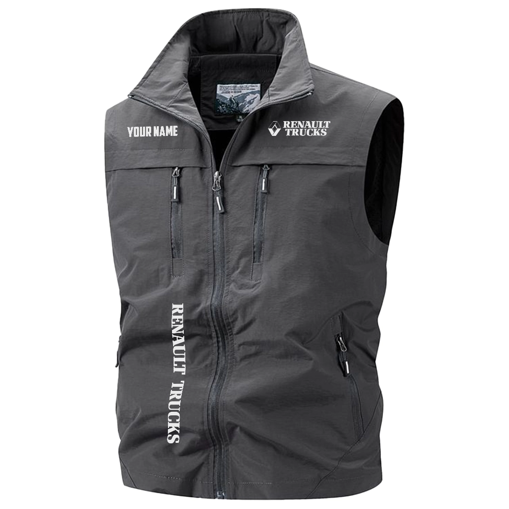 Renault Trucks Exclusive Logo Multi-Pocket Sleeveless Vest OUFAV2100819RTZ - Renault Trucks Vest