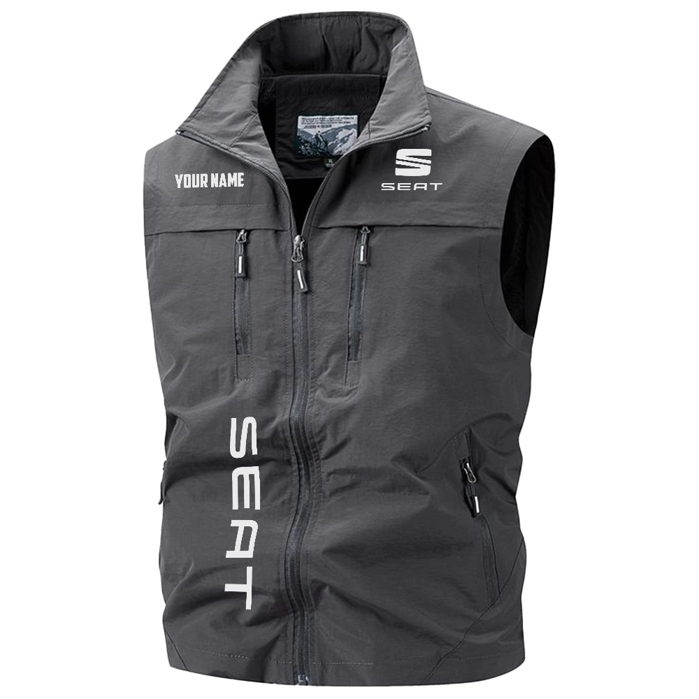 SEAT Cars Exclusive Logo Multi-Pocket Sleeveless Vest OUFAV2100819SETZ - SEAT Cars Vest