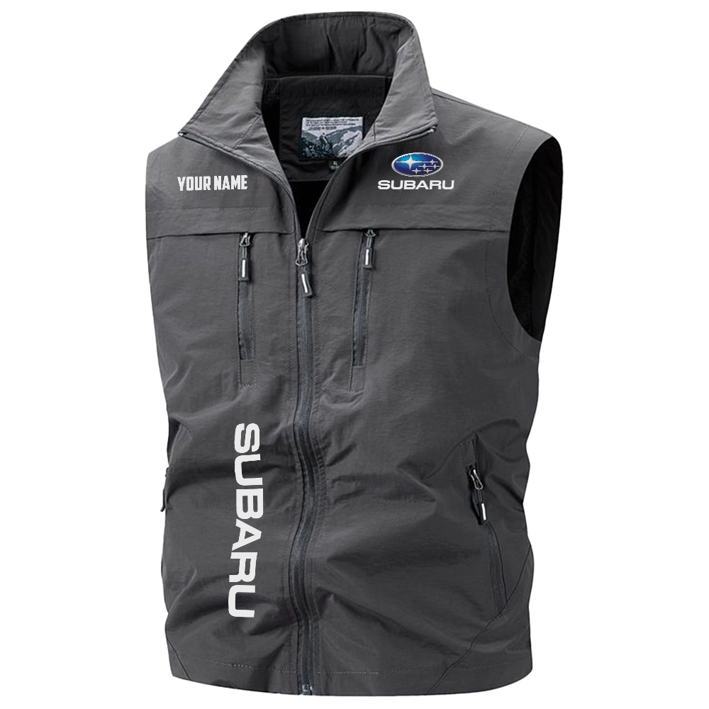 Subaru Exclusive Logo Multi-Pocket Sleeveless Vest OUFAV2100819SUZ - Subaru Vest