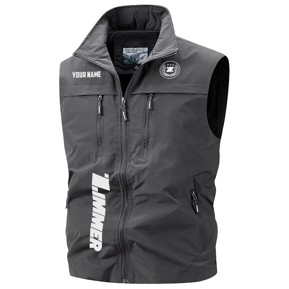 Zimmer Exclusive Logo Multi-Pocket Sleeveless Vest OUFAV2100819ZMZ - Zimmer Vest
